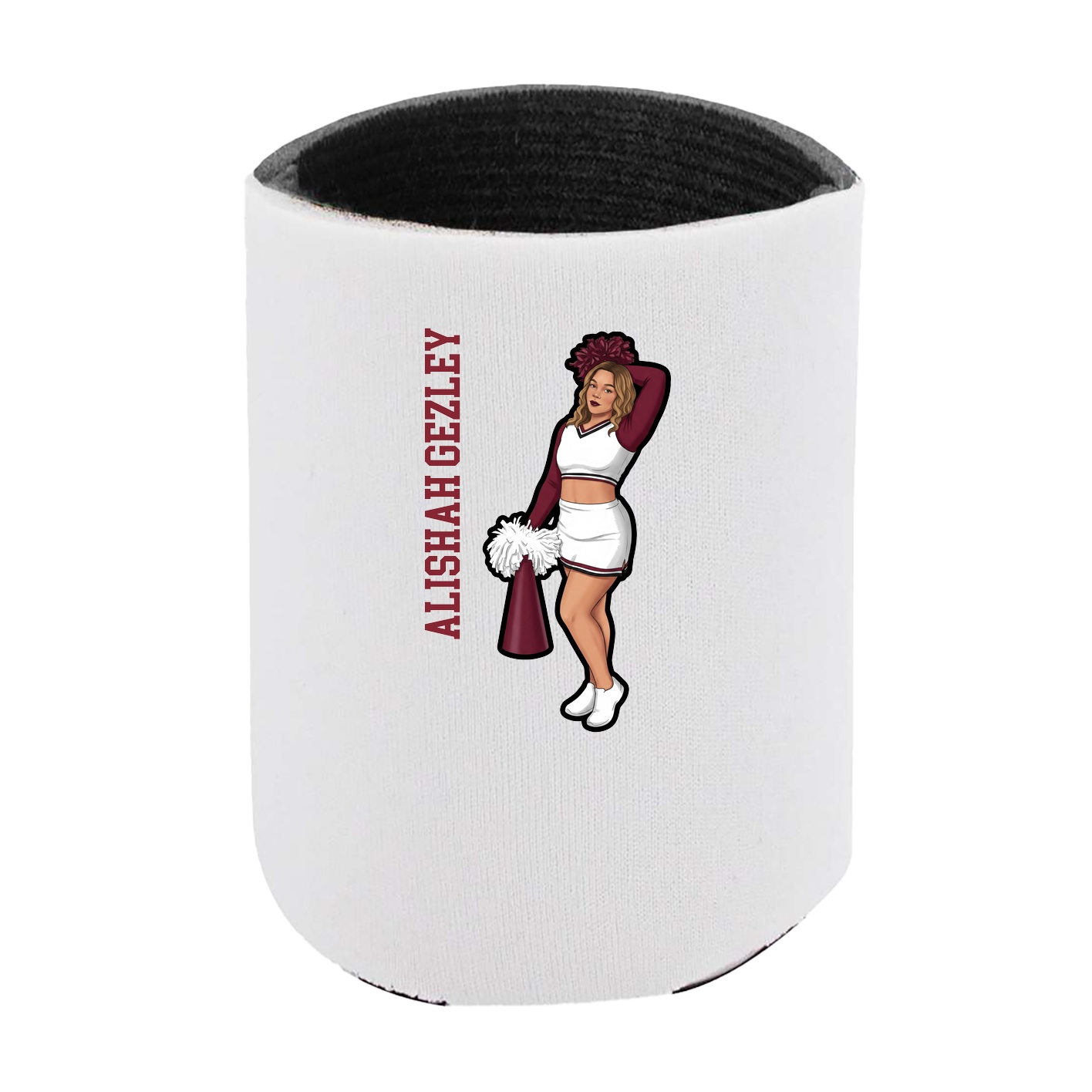 Can Holder — Name Vertical in White