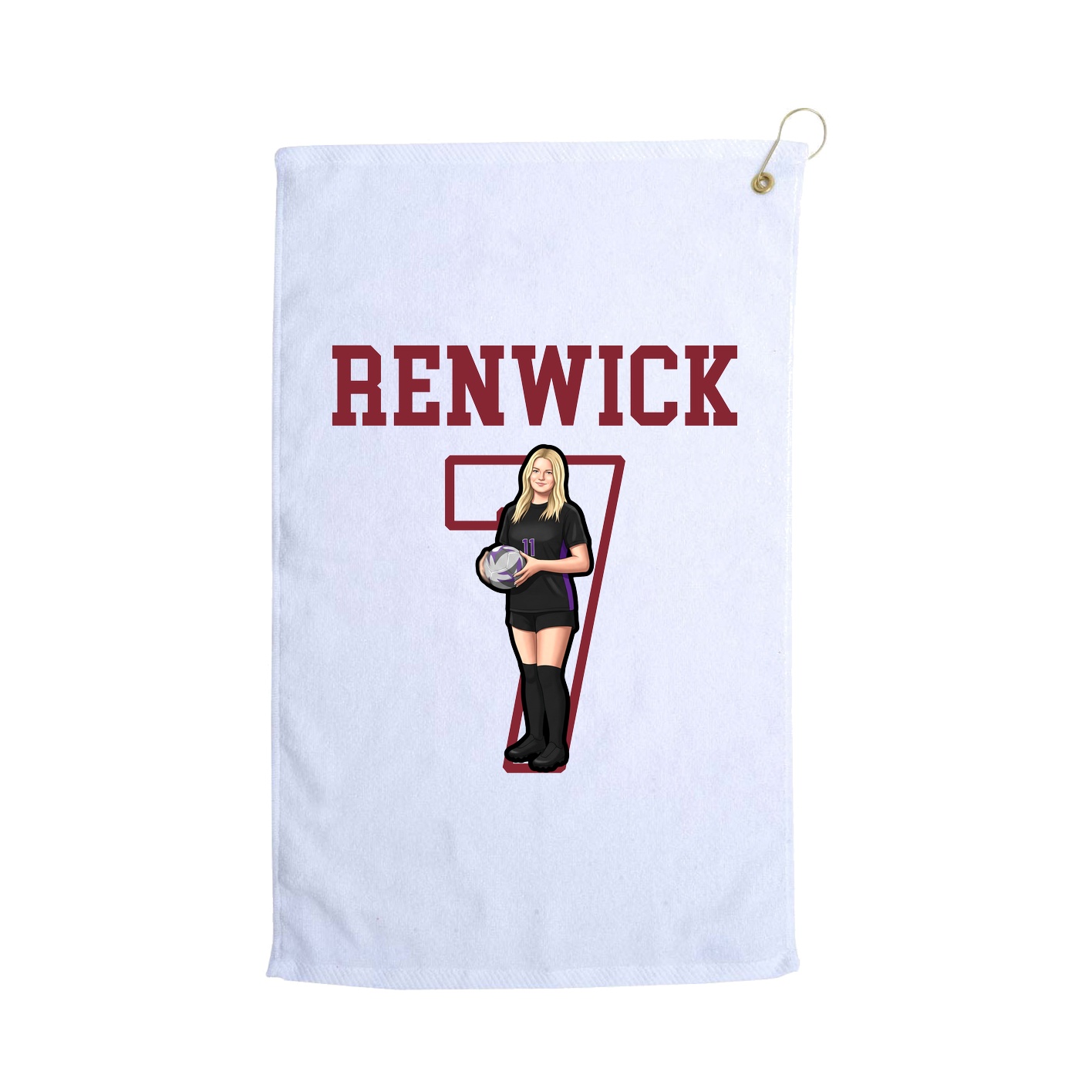 Golf Towel — Shirsey in White
