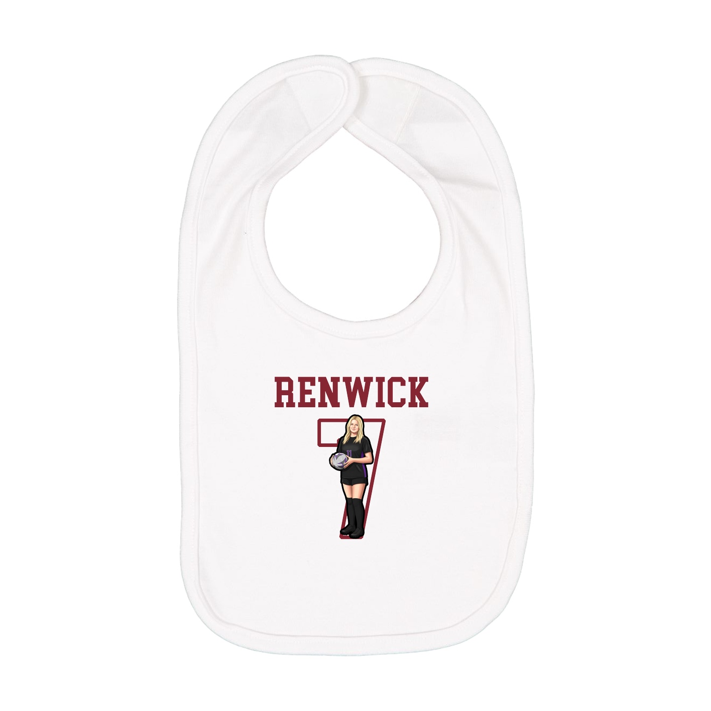 Infant Bib — Shirsey in White