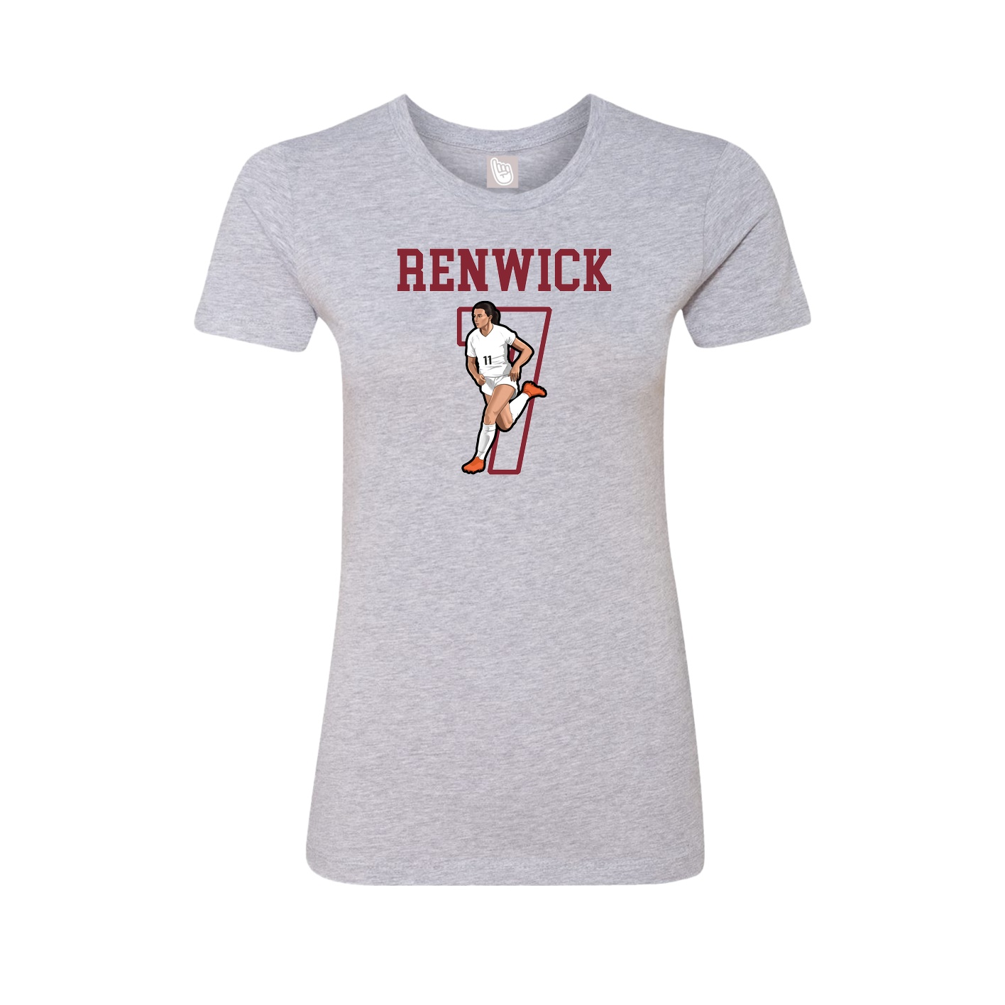 Fitted Women's Tee — Shirsey in Grey