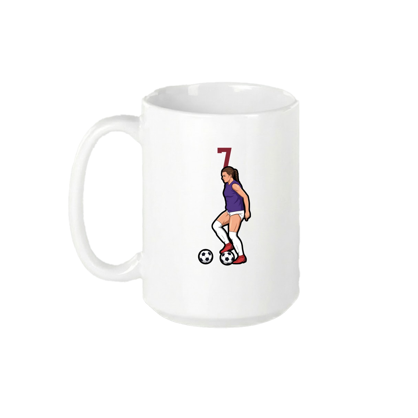 15oz Coffee Mug — Number Top in White