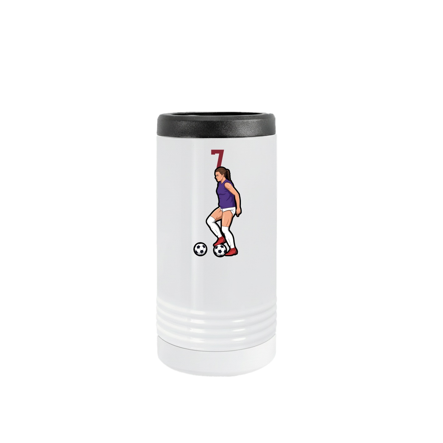 Slim Beverage Holder — Number Top in White