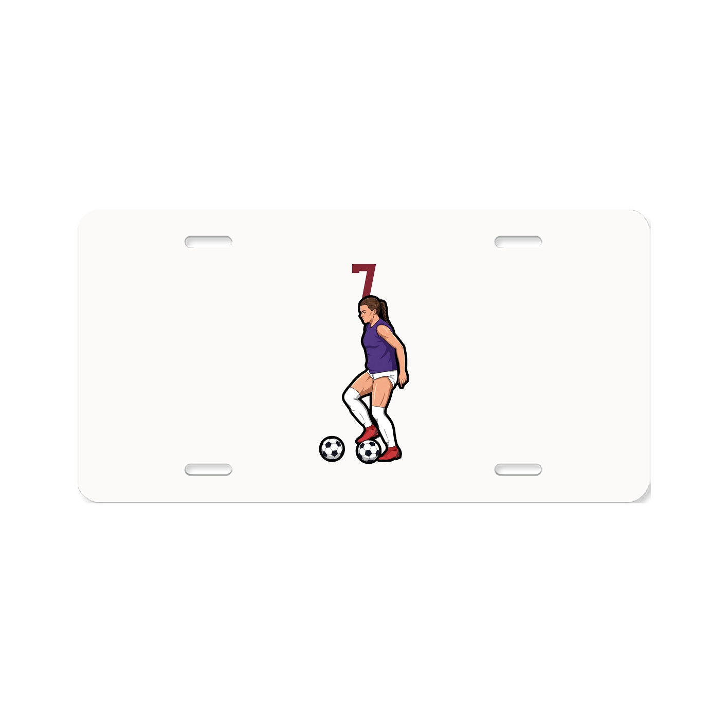 License Plate — Number Top in Classic