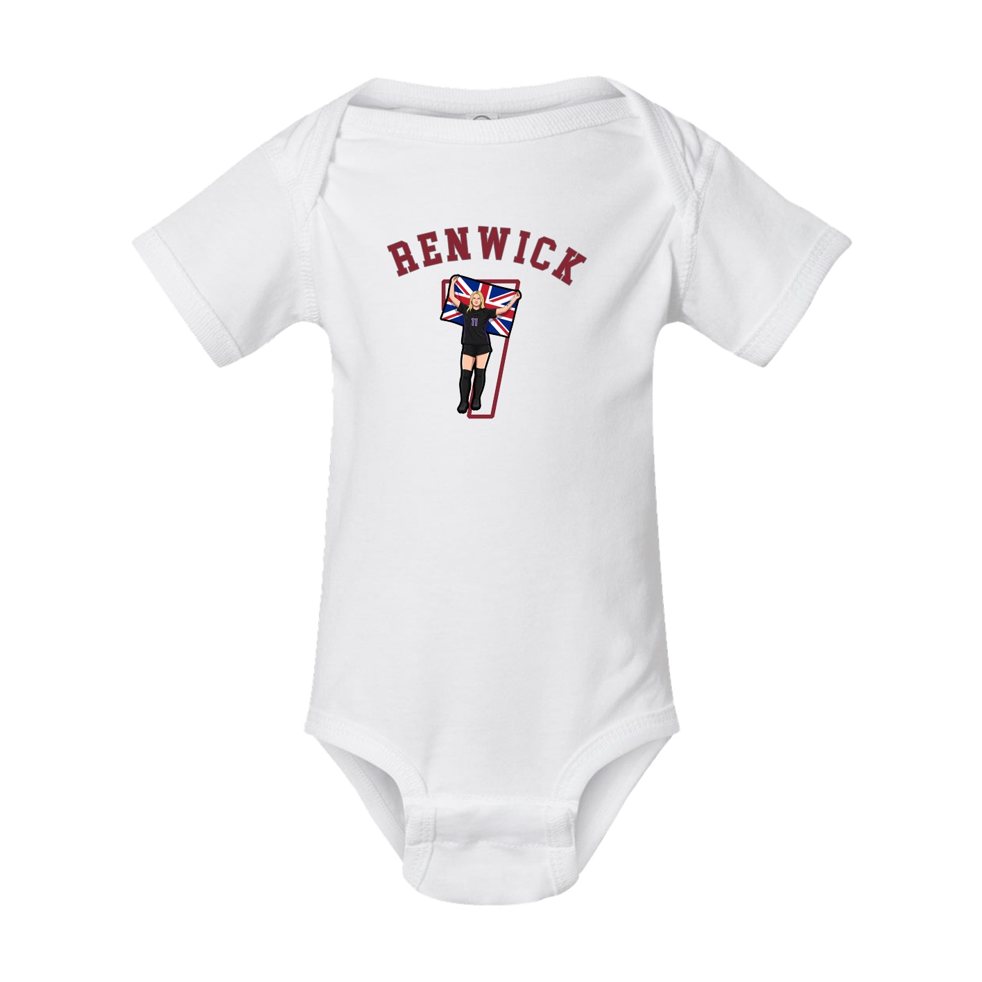 Baby Onesie — Shirsey Arch in White