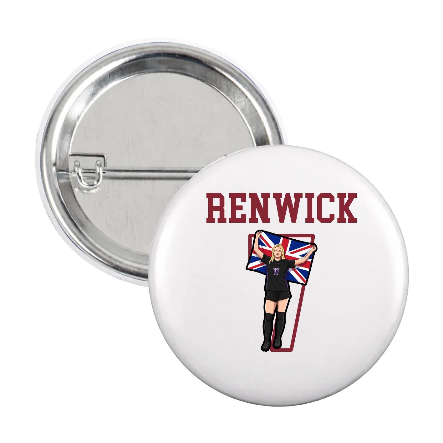 Game Day Button — Shirsey in White