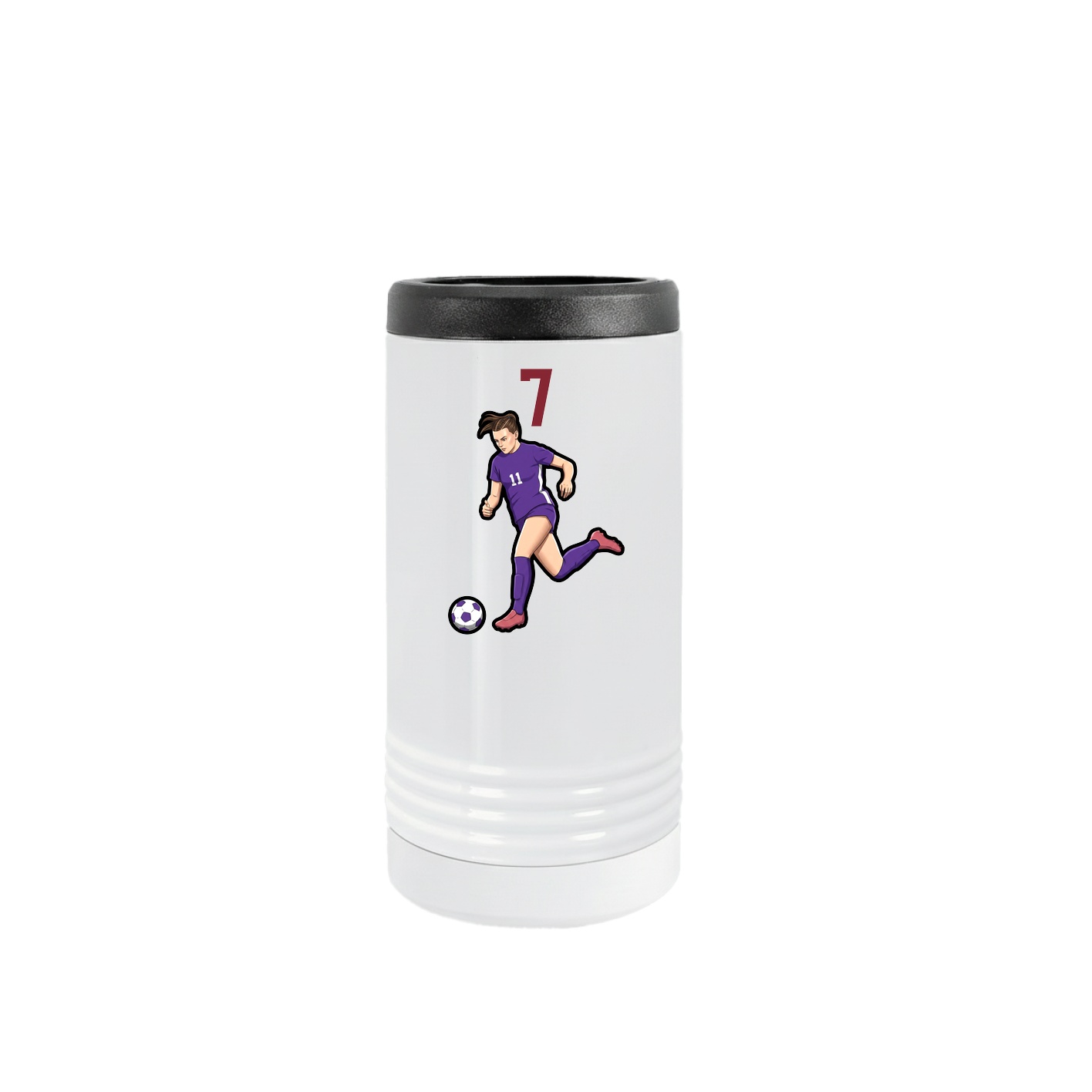 Slim Beverage Holder — Number Top in White