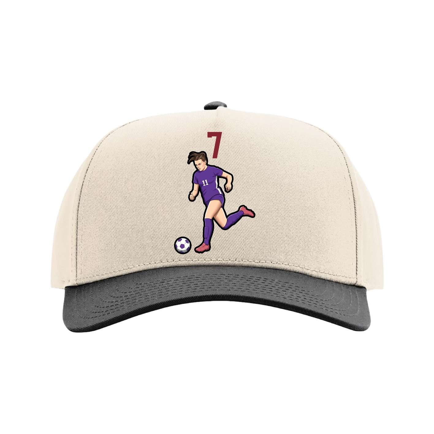 Full Fabric Five-Panel Champ Cap