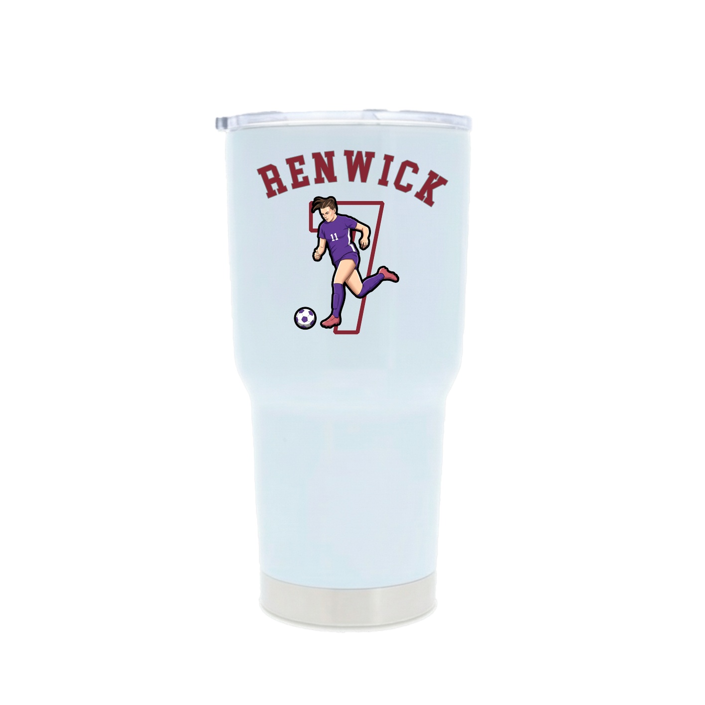 30oz Stainless Steel Tumbler — Shirsey Arch in White