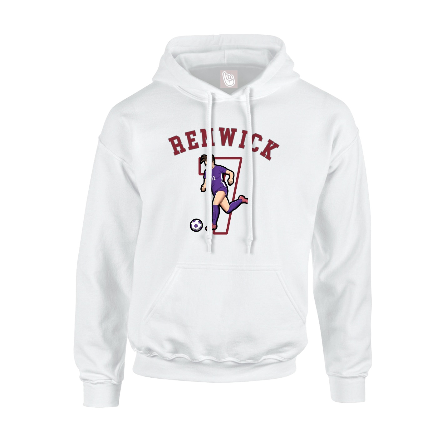 Hoodie — Shirsey Arch in White
