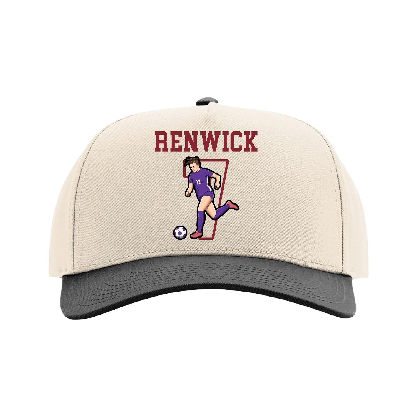 Full Fabric Five-Panel Champ Cap