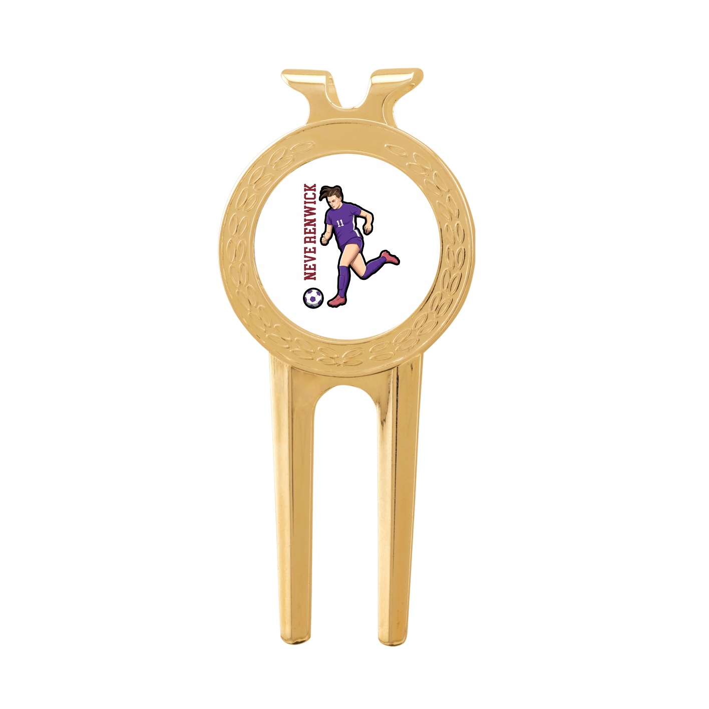 Divot Tool with Ball Marker — Name Vertical in Classic
