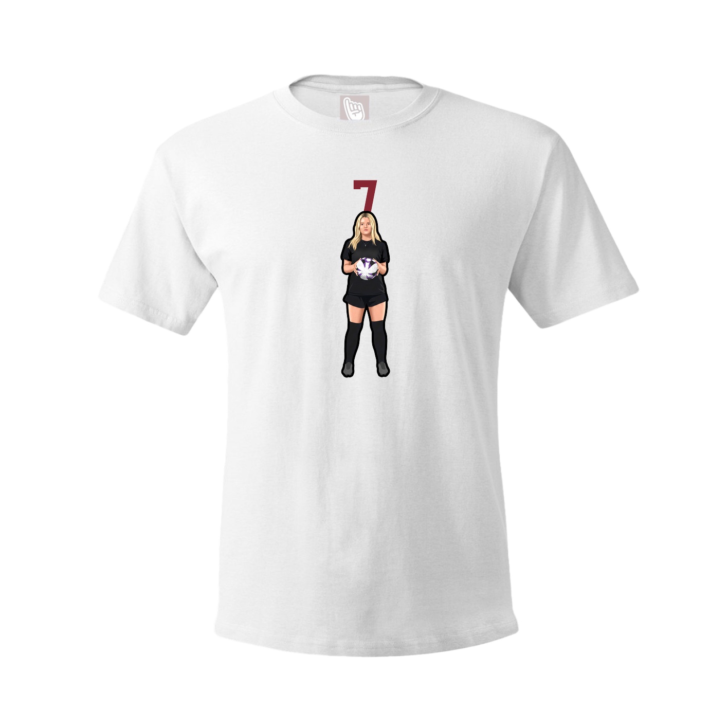 Tee — Number Top in White