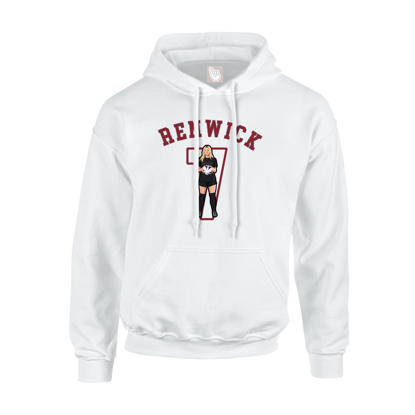 Youth Hoodie — Shirsey Arch in White