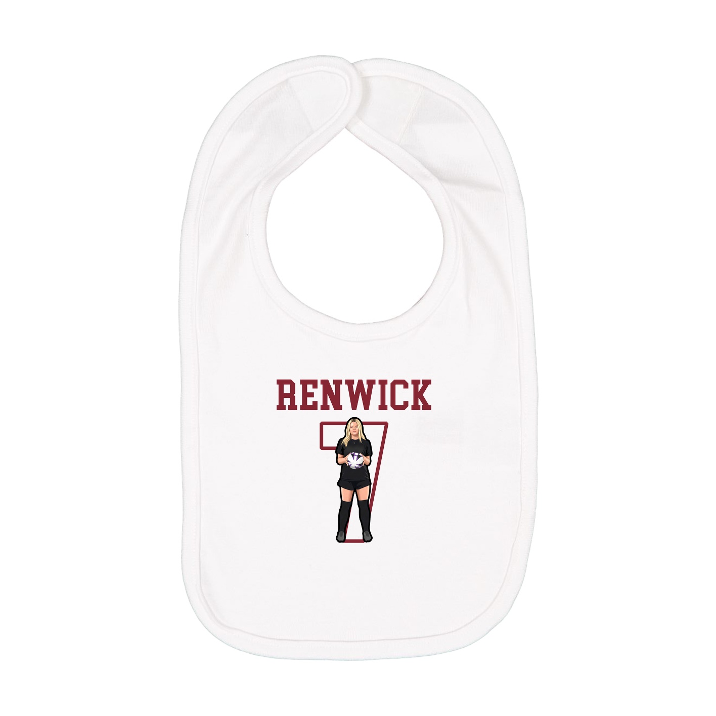Infant Bib — Shirsey in White