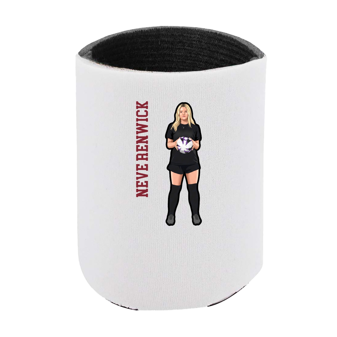 Can Holder — Name Vertical in White