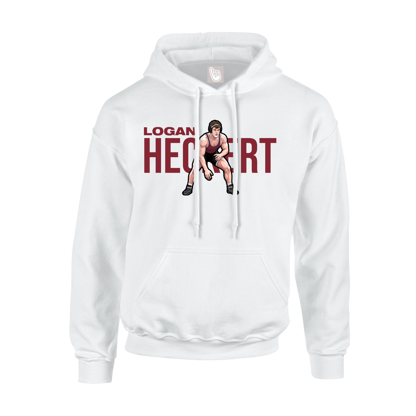 Youth Hoodie — Player Name in White