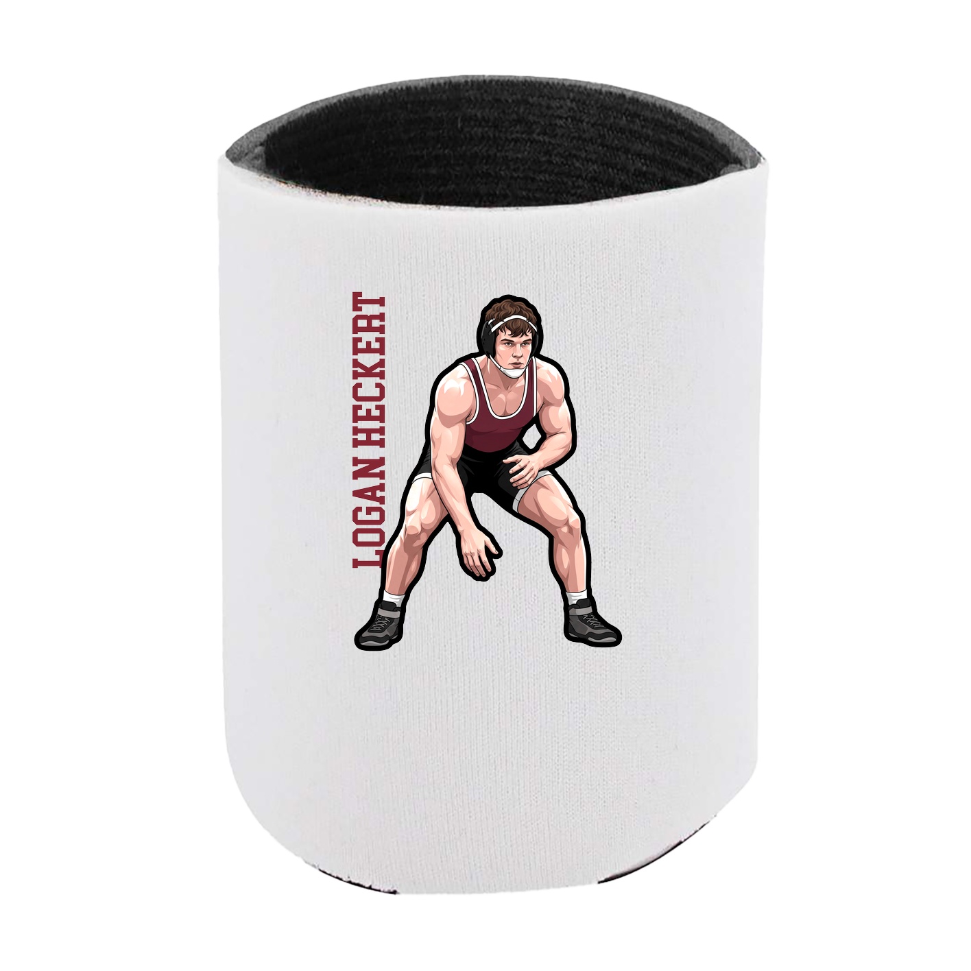 Can Holder — Name Vertical in White