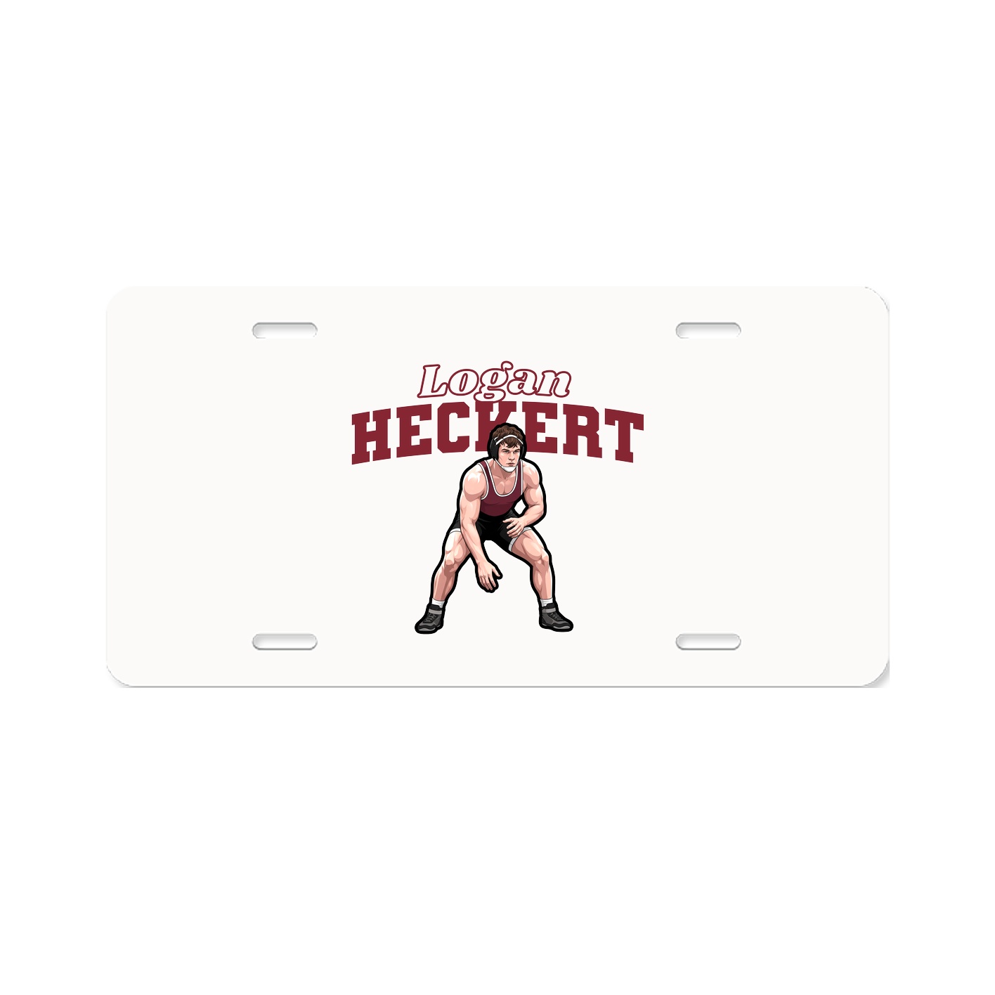 License Plate — Name Arch in Classic