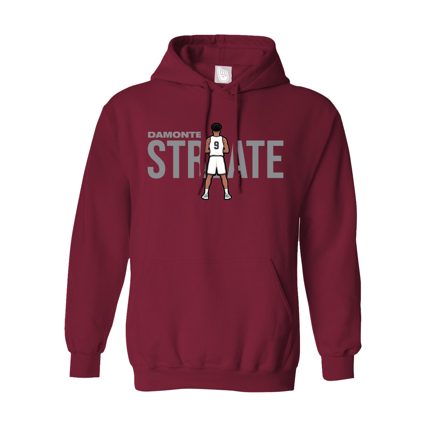 Hoodie — Player Name in Cardinal