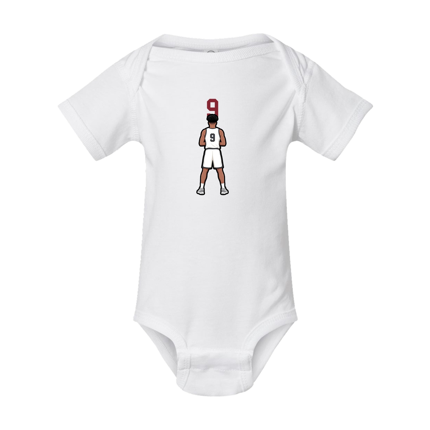 Baby Onesie — Number Top in White