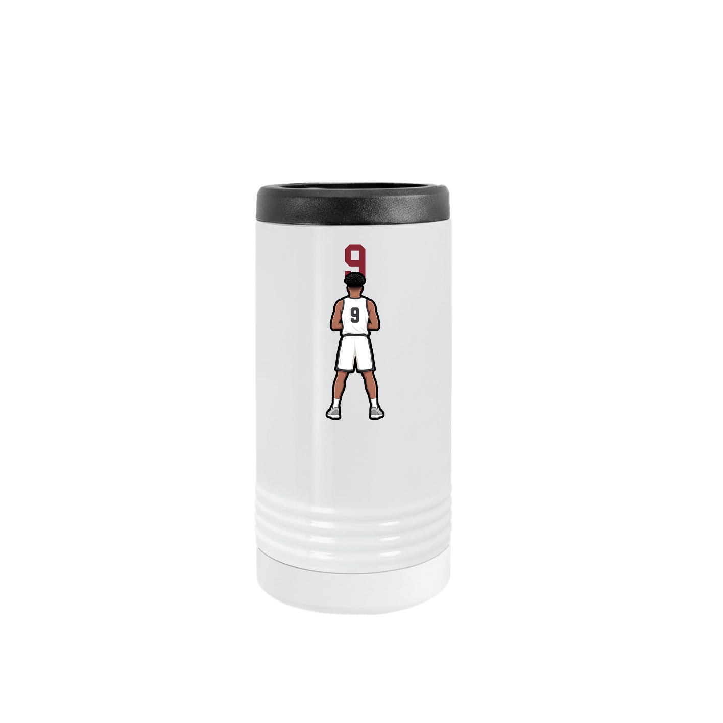 Slim Beverage Holder — Number Top in White
