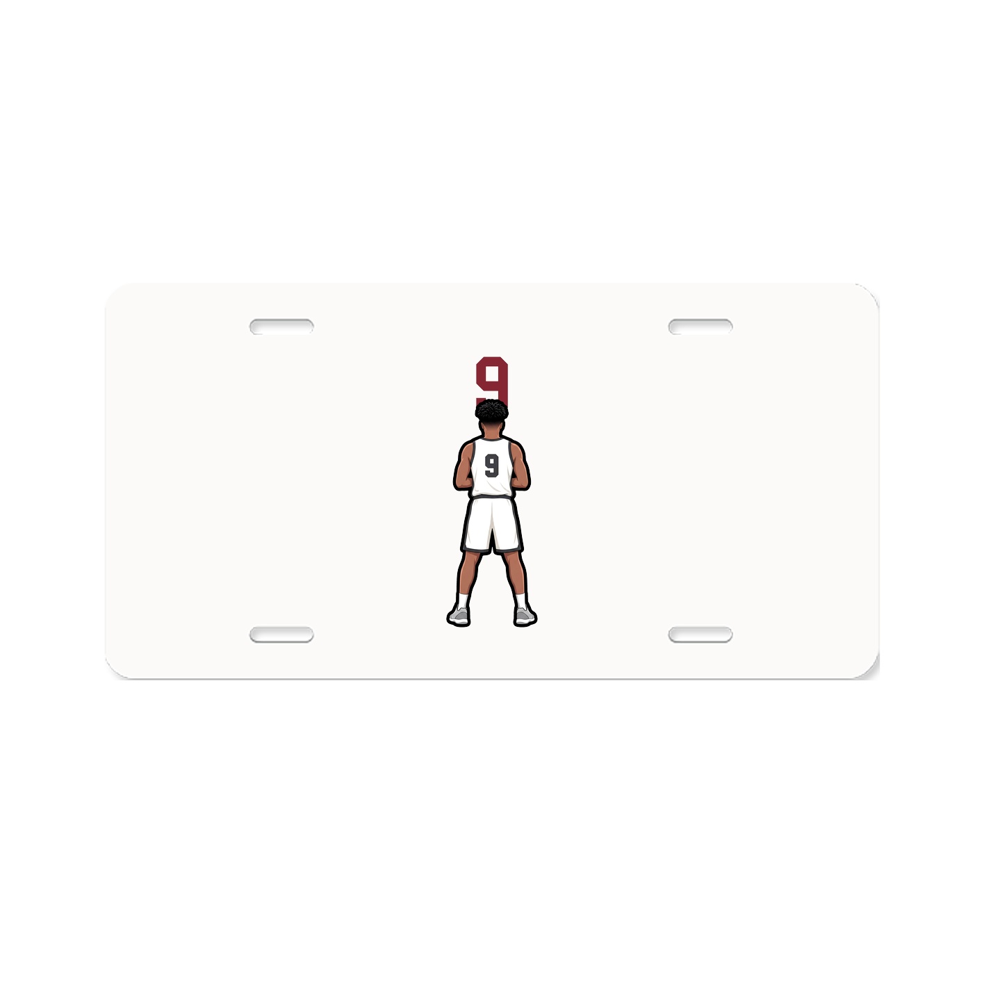 License Plate — Number Top in Classic