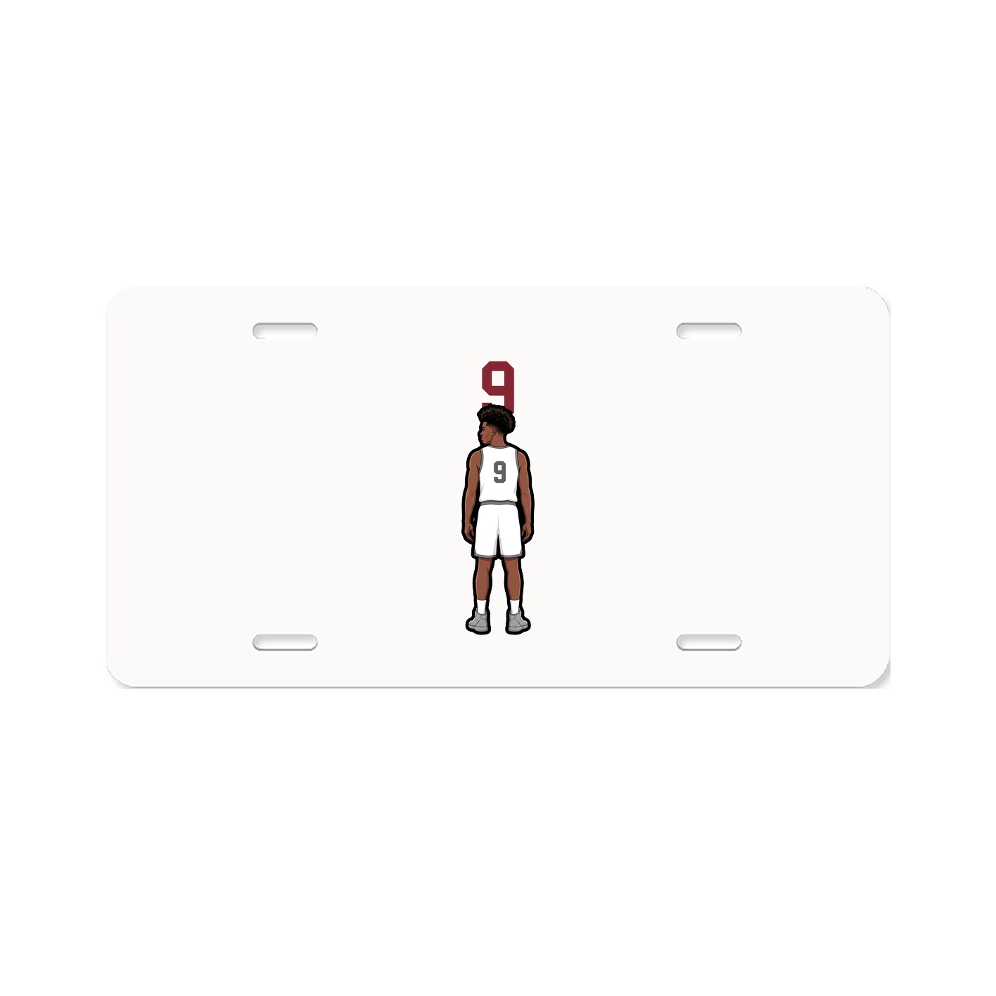 License Plate — Number Top in Classic