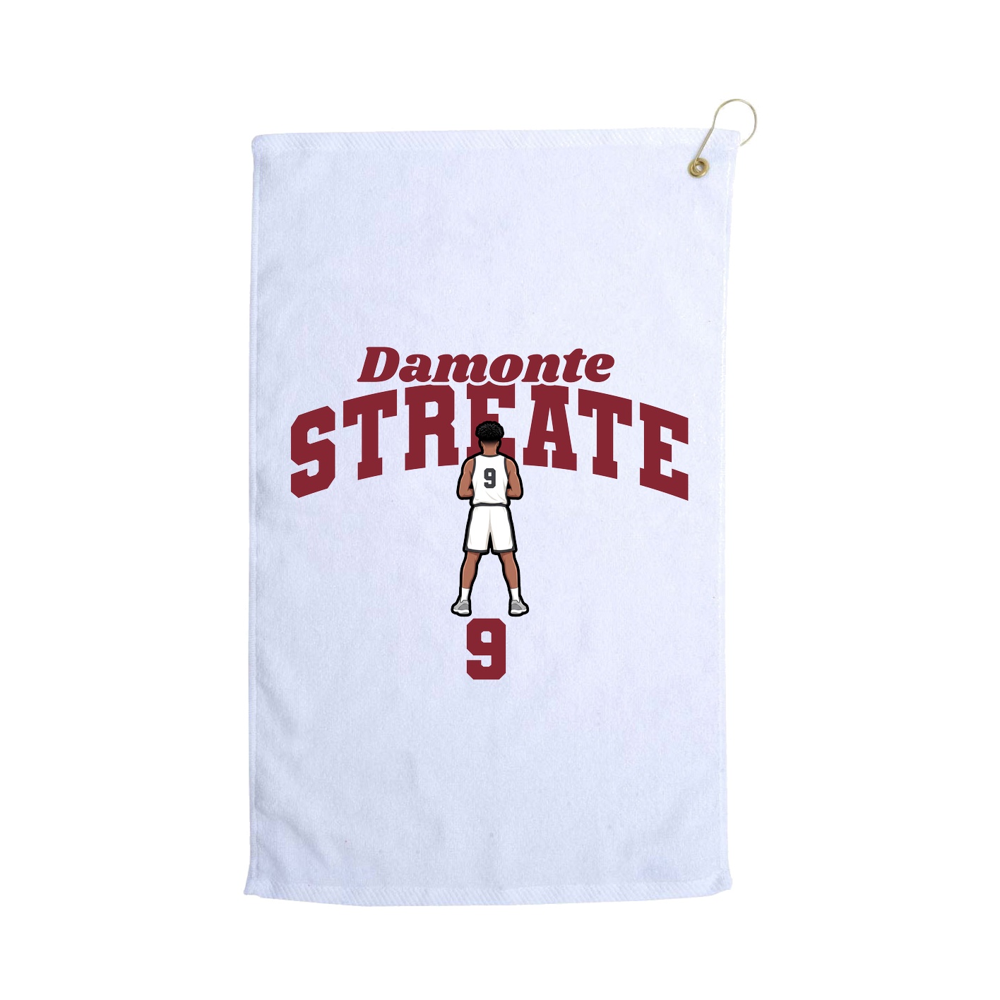 Golf Towel — Signature Arch in White