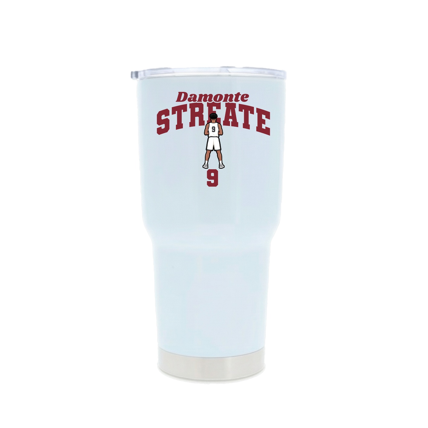 30oz Stainless Steel Tumbler — Signature Arch in White