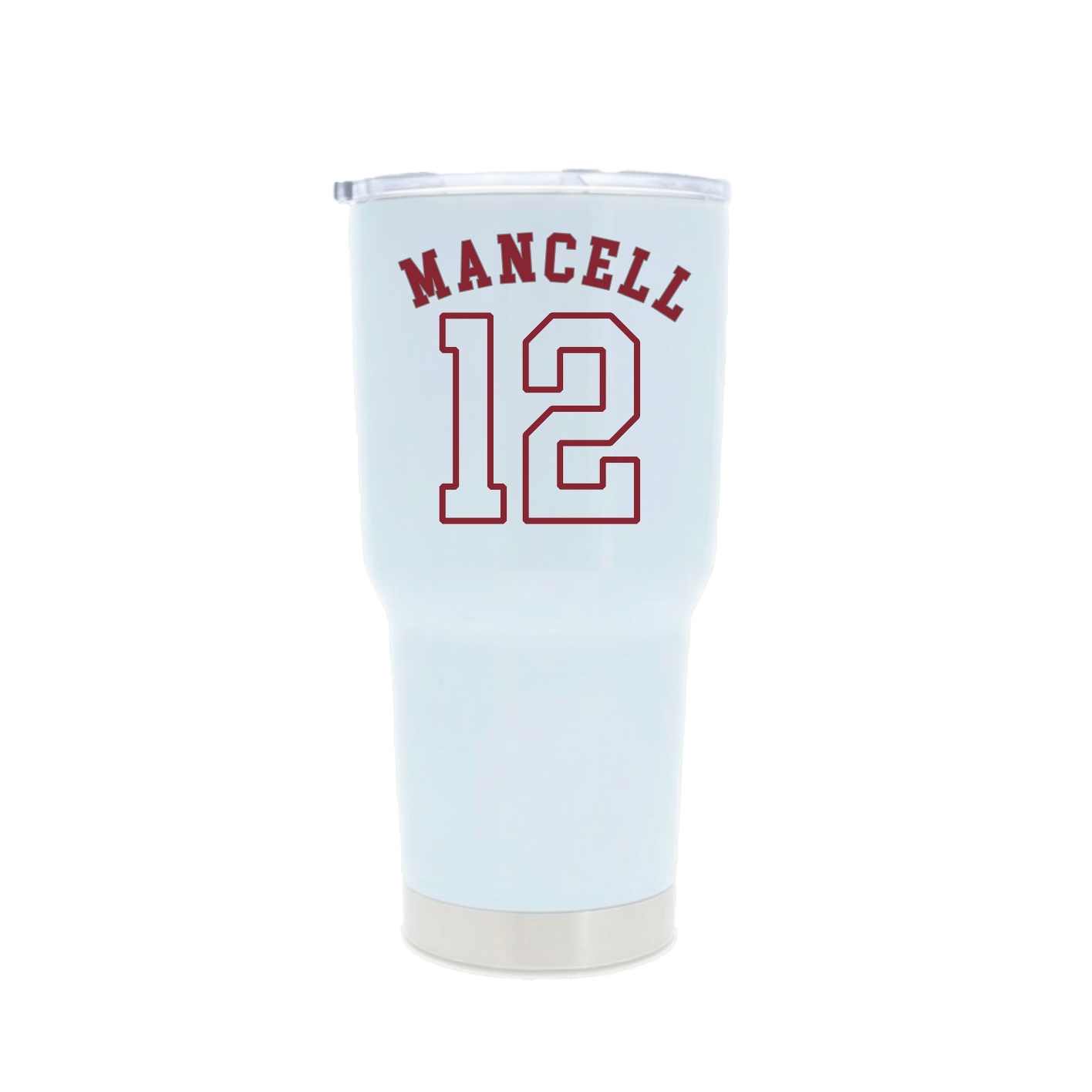 30oz Stainless Steel Tumbler — Shirsey Arch in White