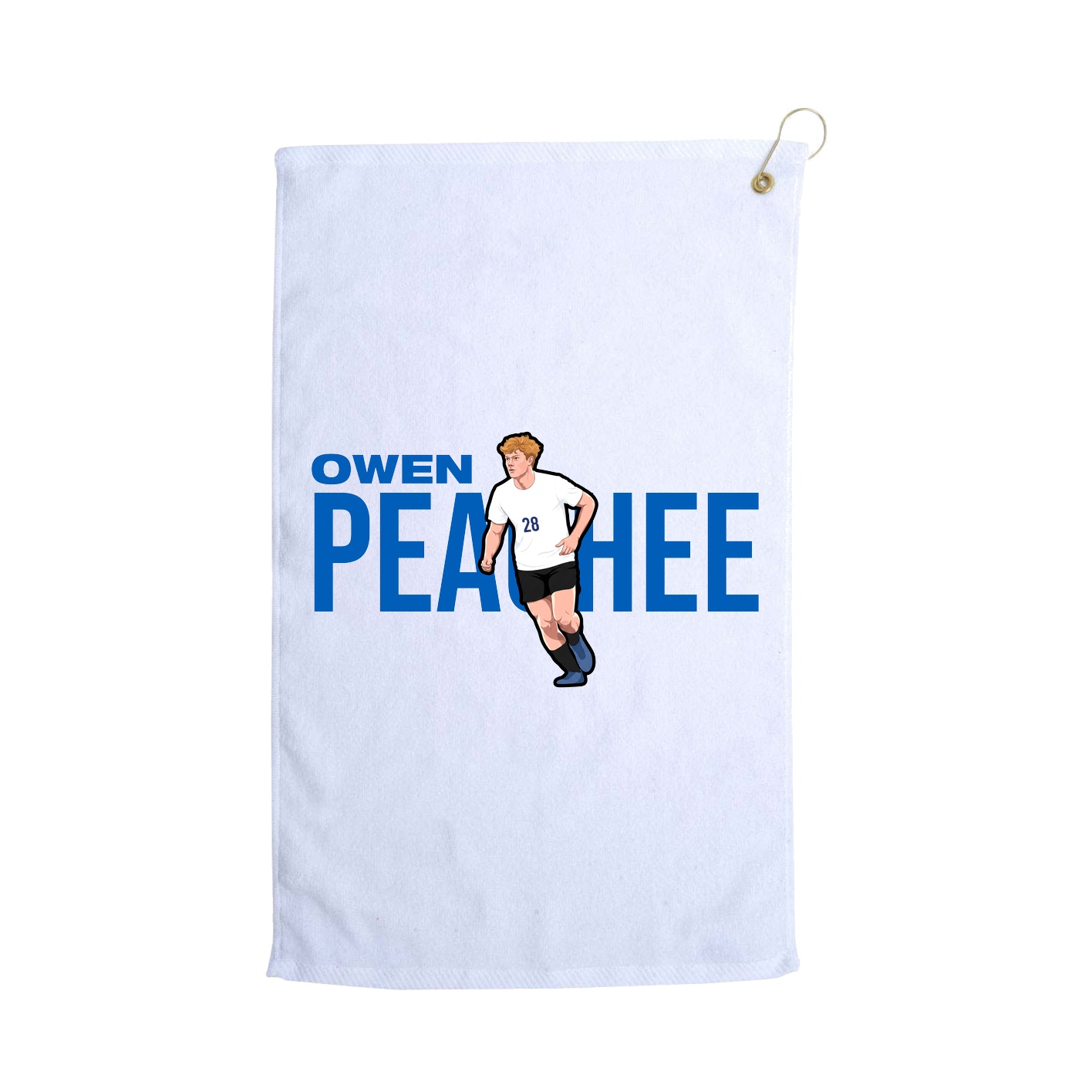 Golf Towel — Player Name in White