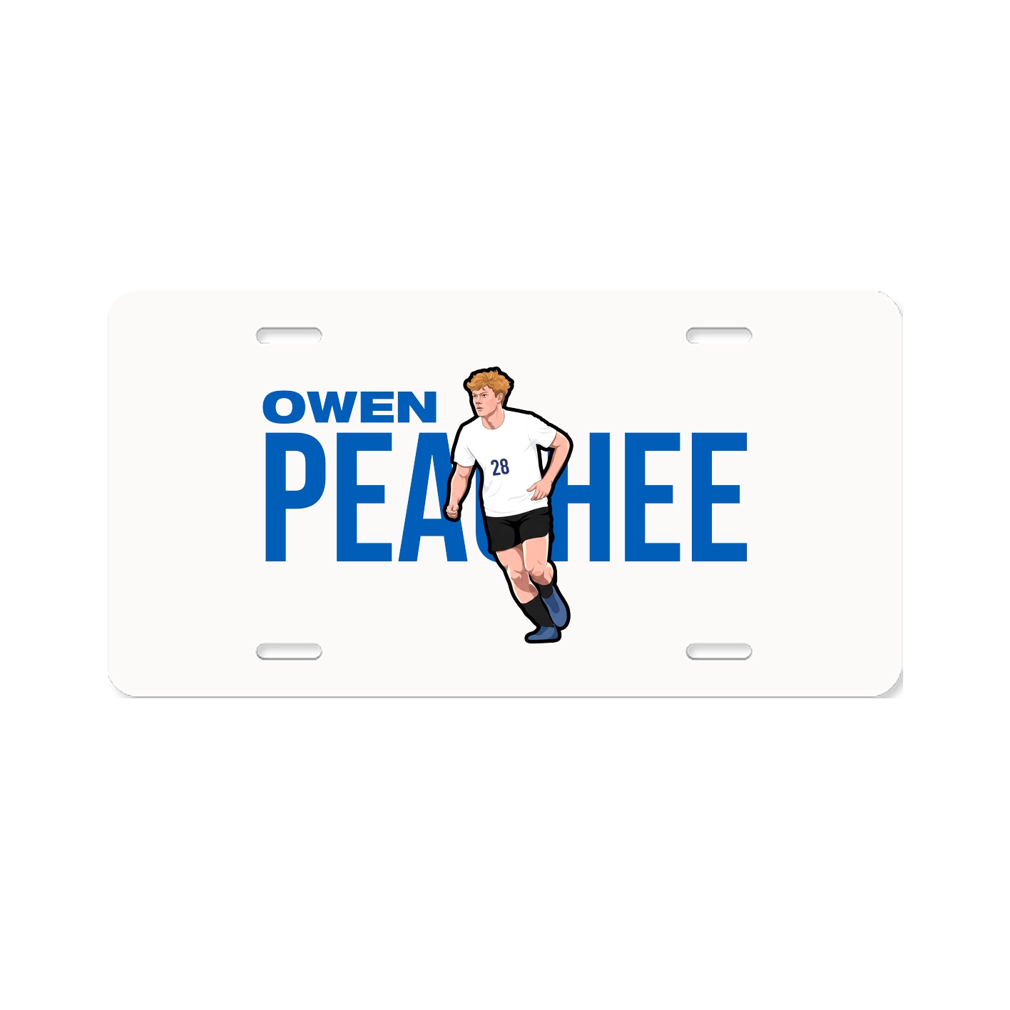 License Plate — Player Name in Classic