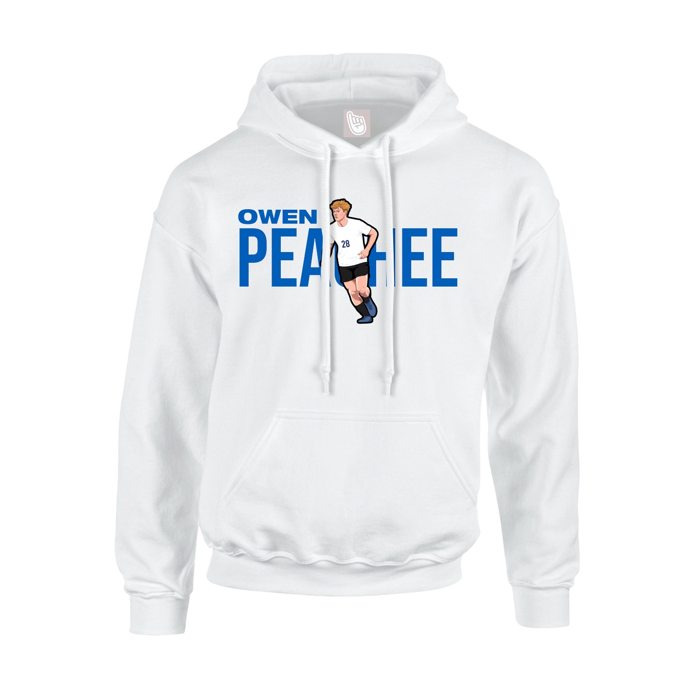 Hoodie — Player Name in White