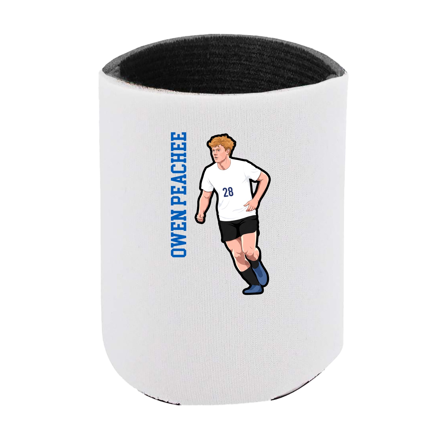 Can Holder — Name Vertical in White