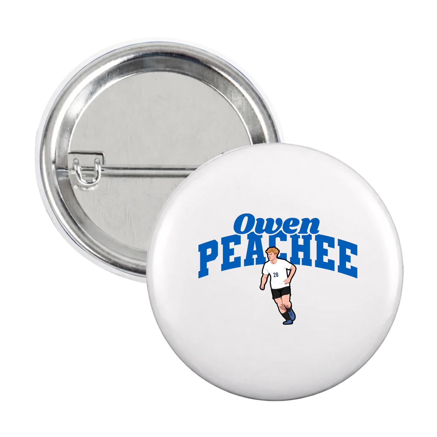 Game Day Button — Signature Arch in White