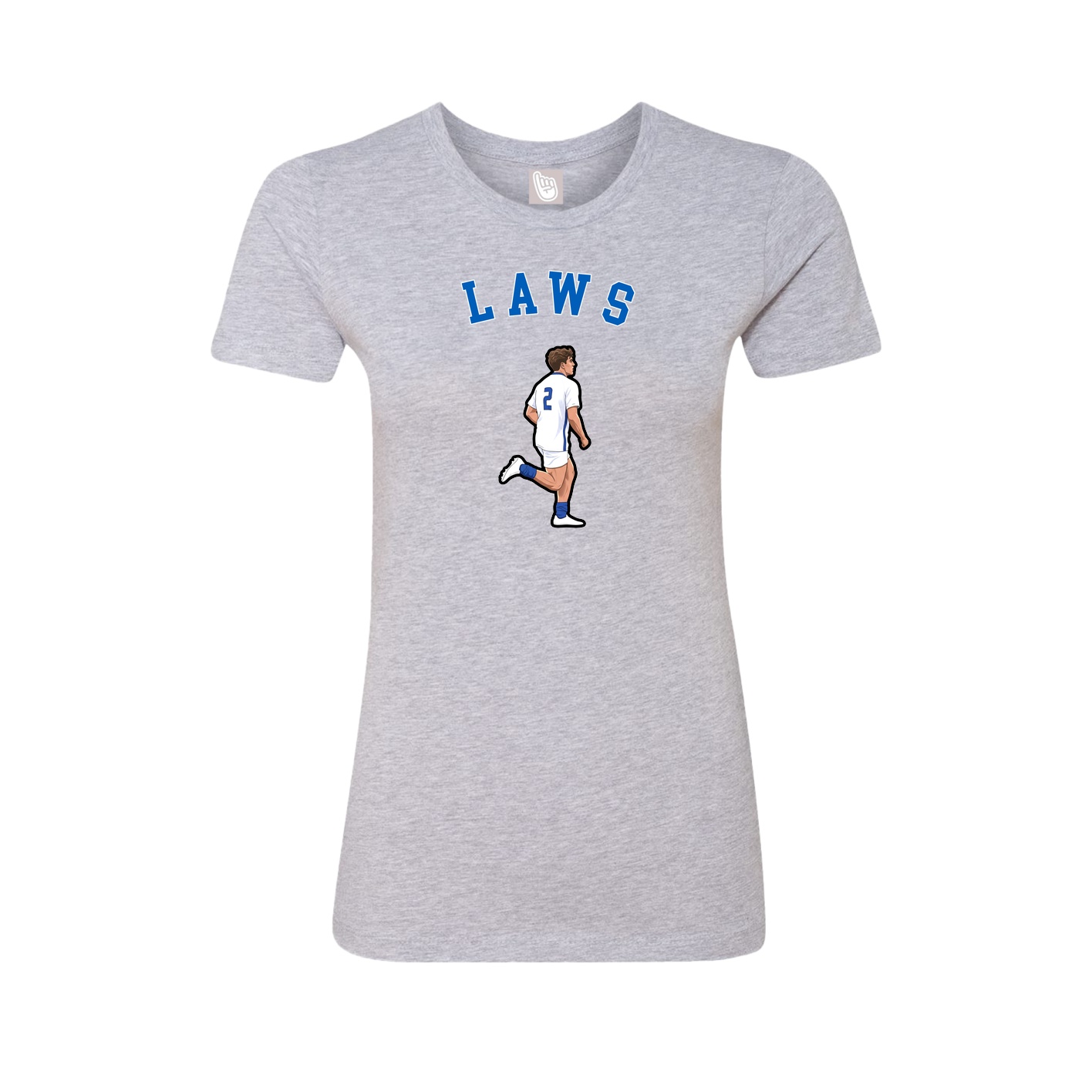 Fitted Women's Tee — Shirsey Arch in Grey