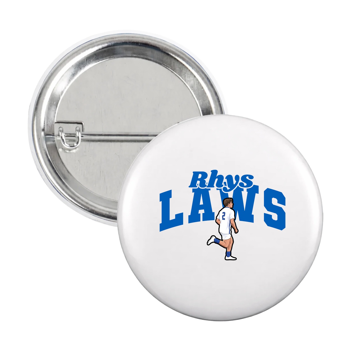 Game Day Button — Signature Arch in White