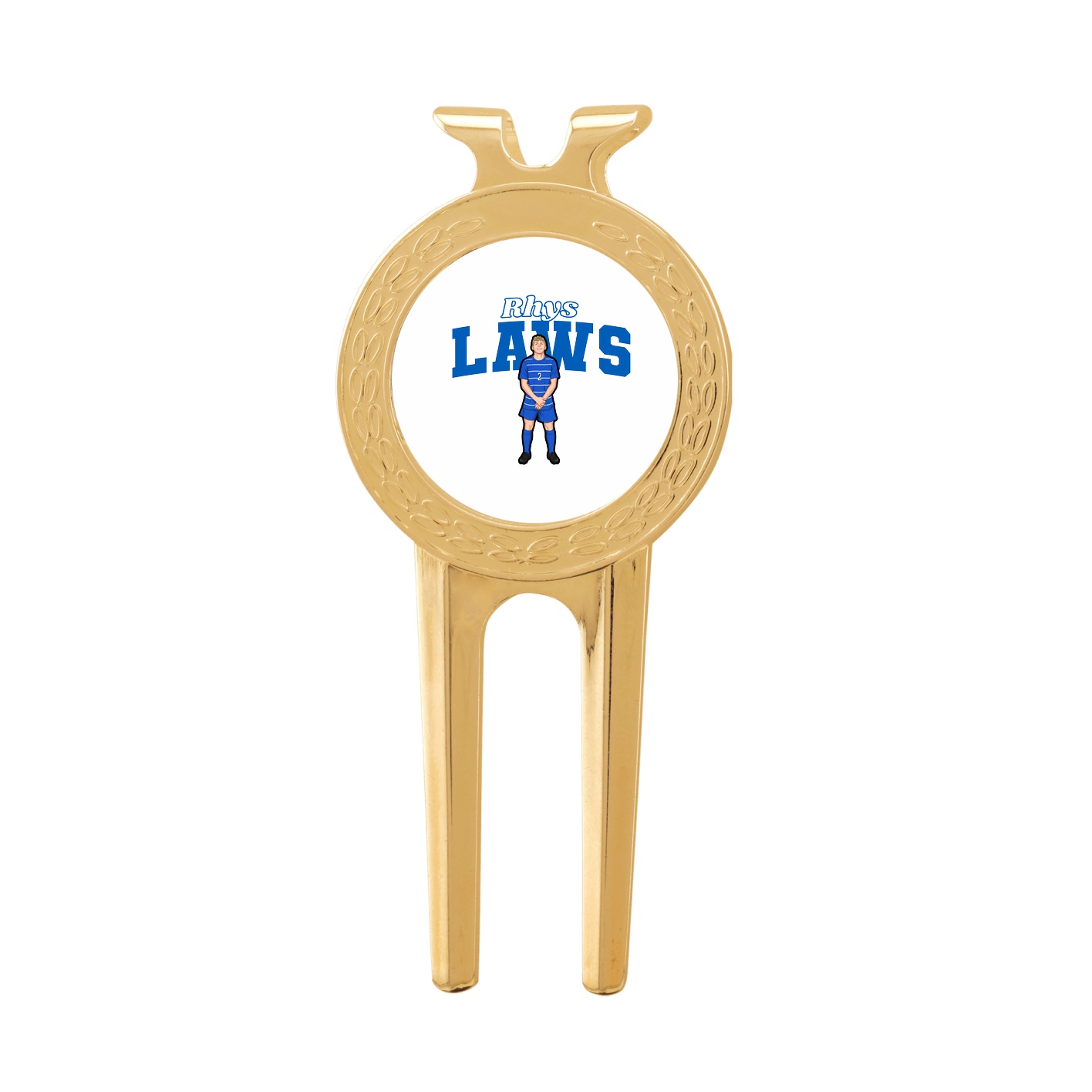 Divot Tool with Ball Marker — Name Arch in Classic