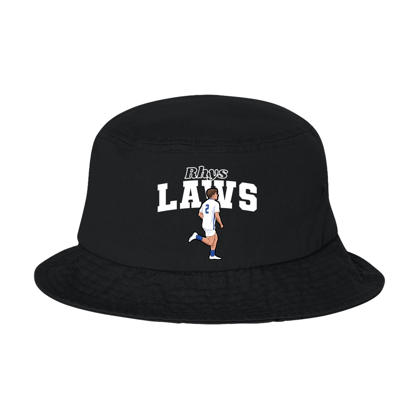 Bucket Cap — Name Arch in Black