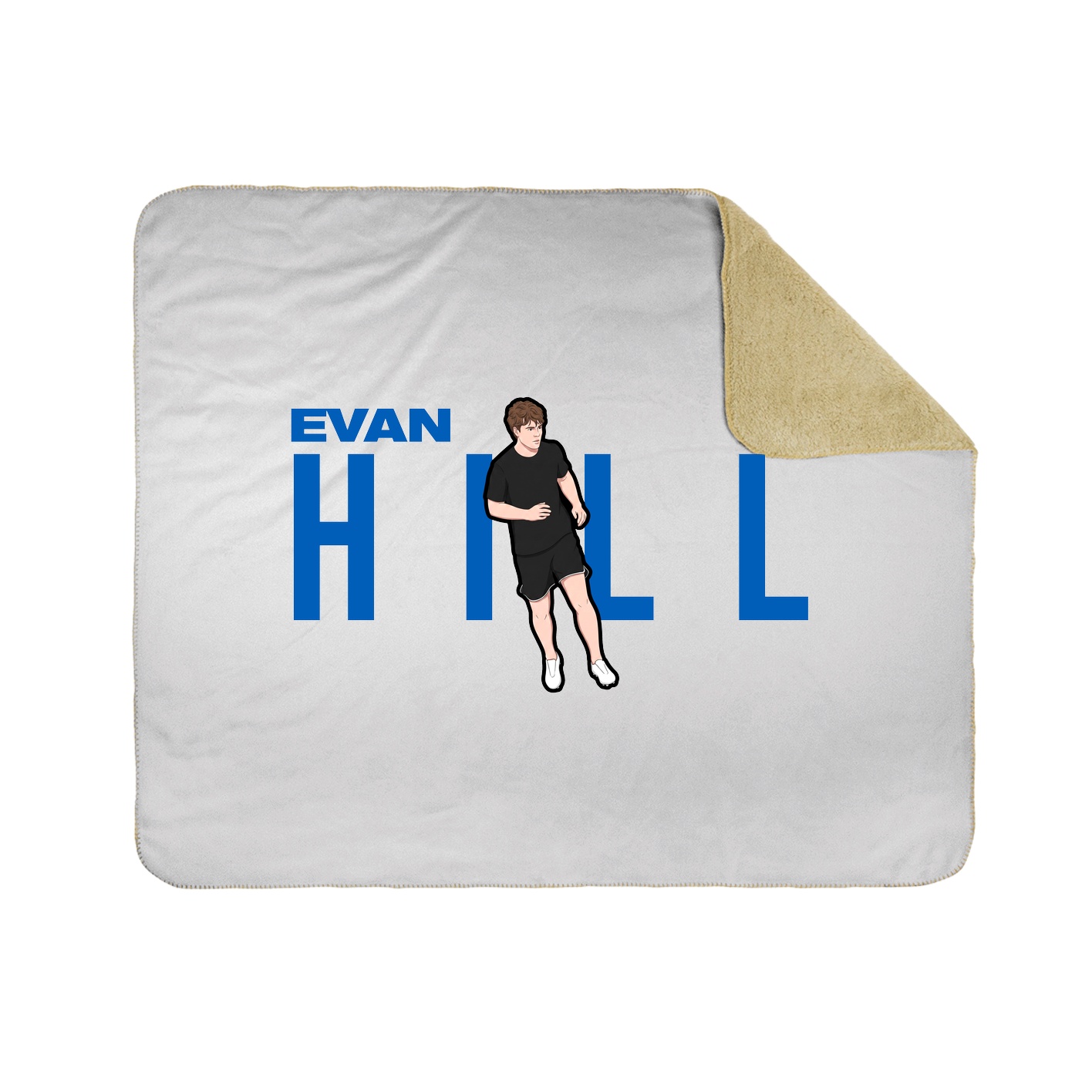 Throw Blanket — Player Name in White
