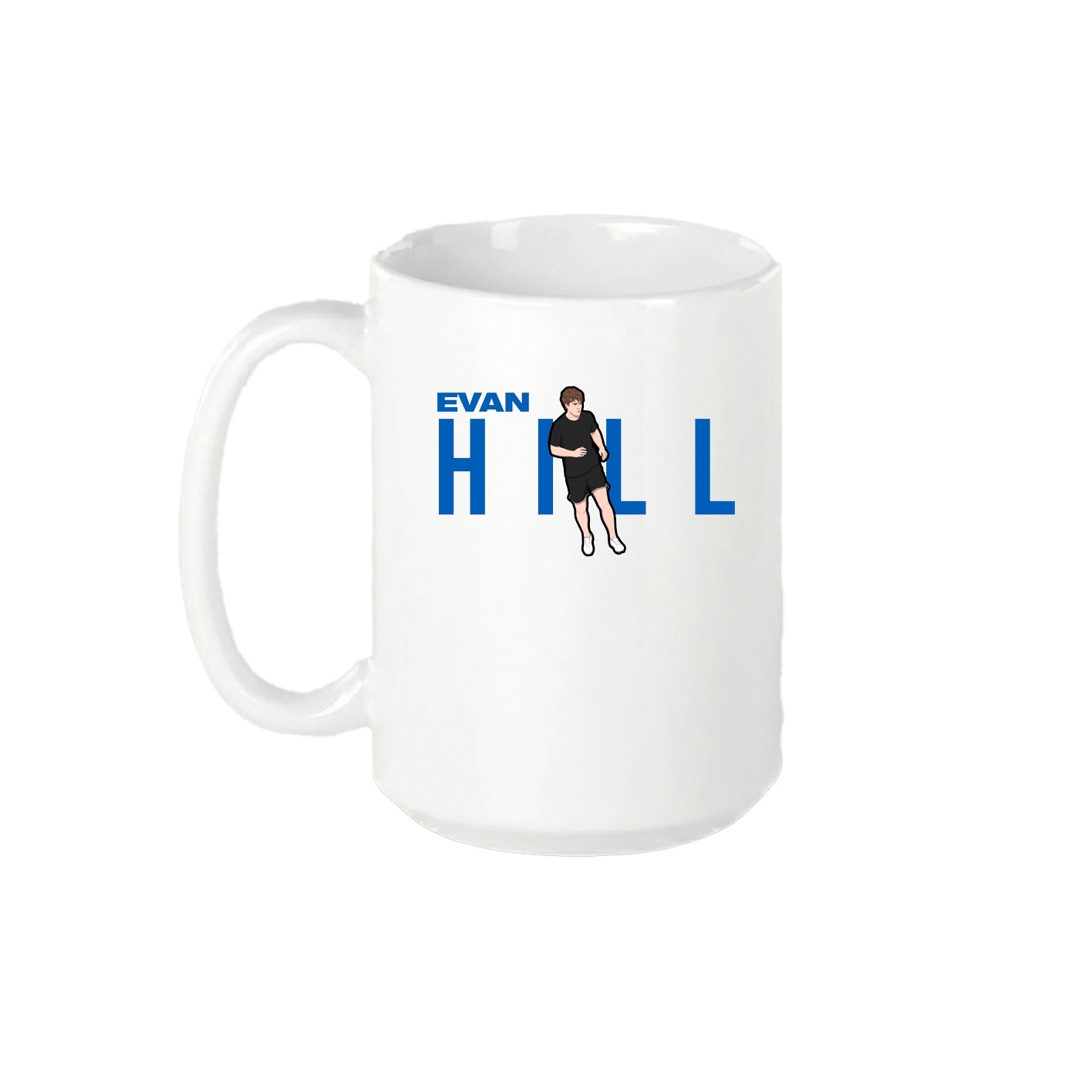 15oz Coffee Mug — Player Name in White