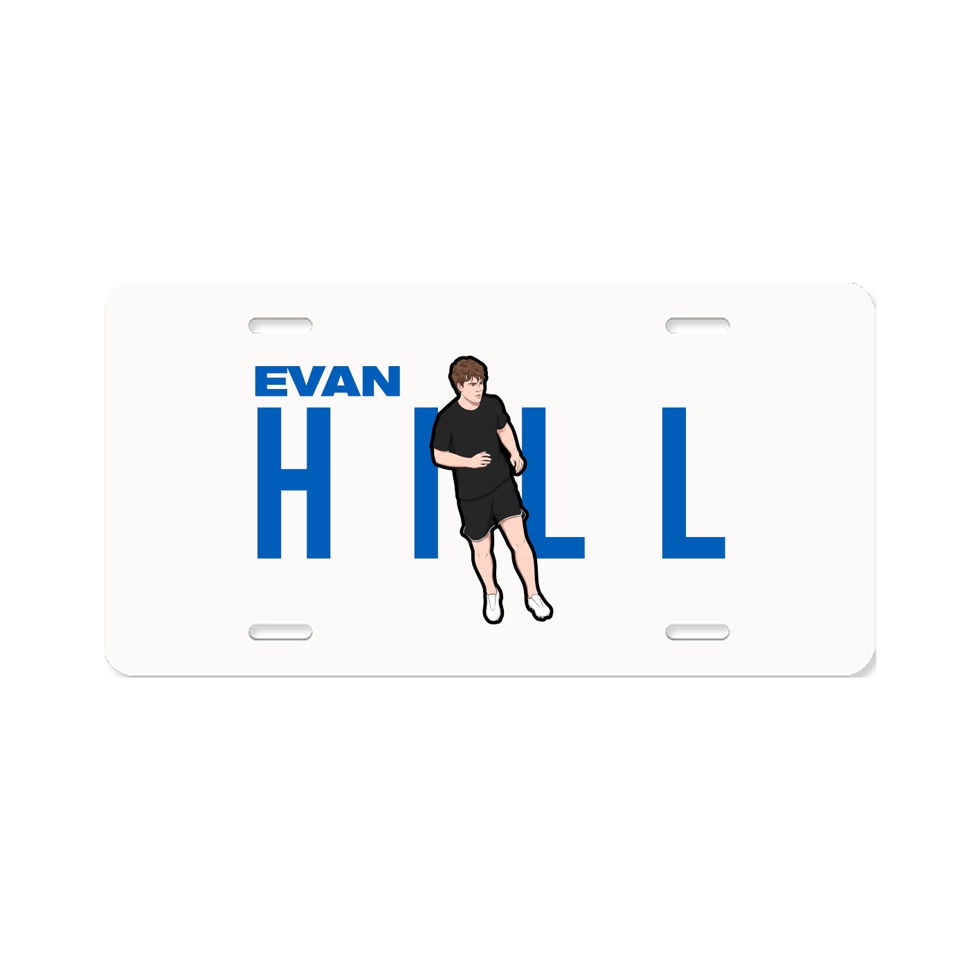 License Plate — Player Name in Classic