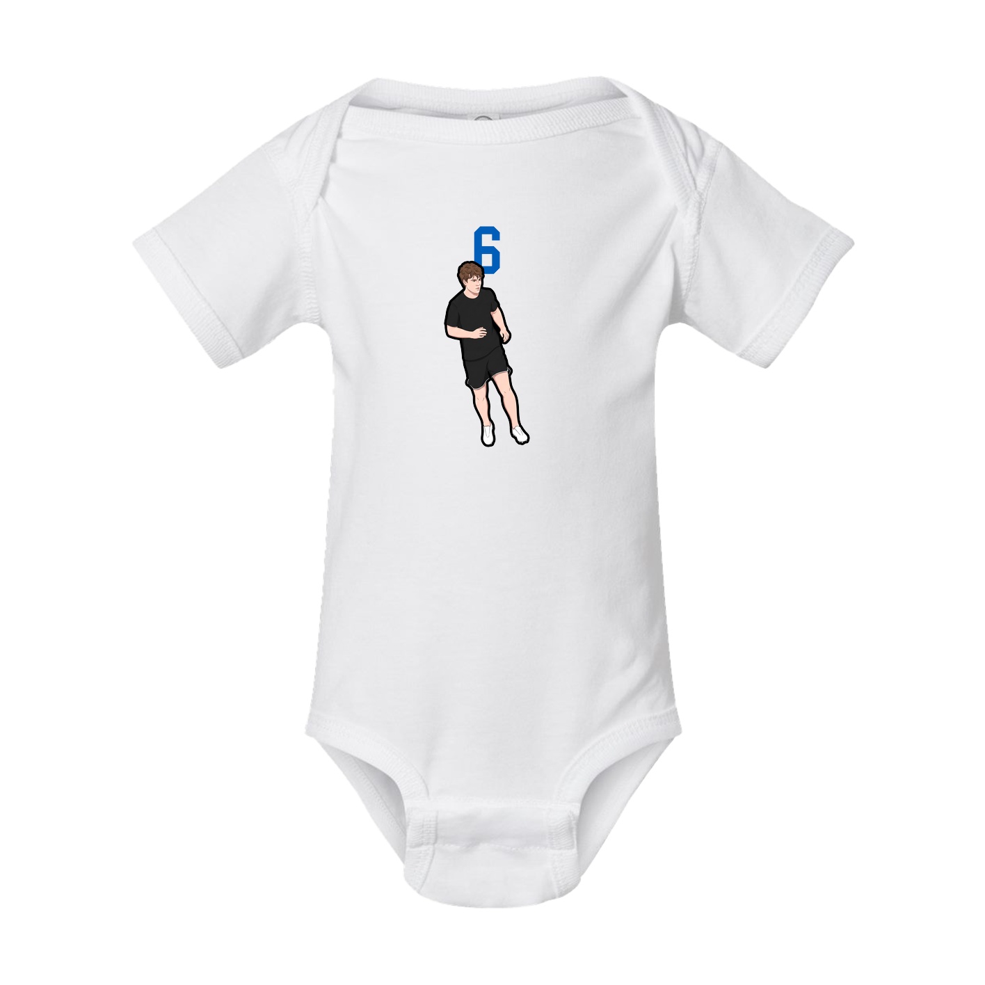 Baby Onesie — Number Top in White