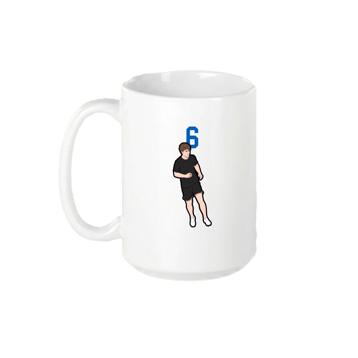 15oz Coffee Mug — Number Top in White