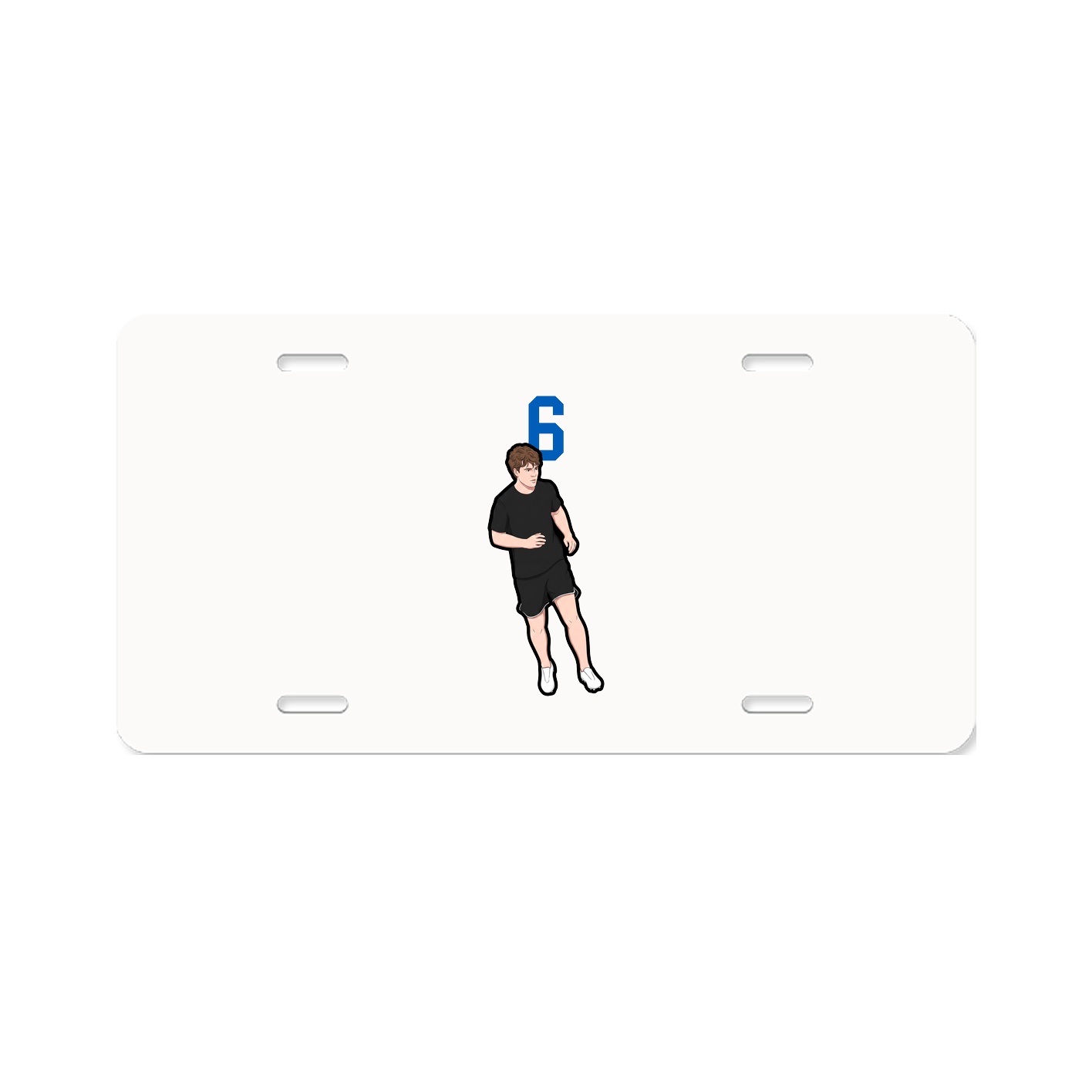 License Plate — Number Top in Classic