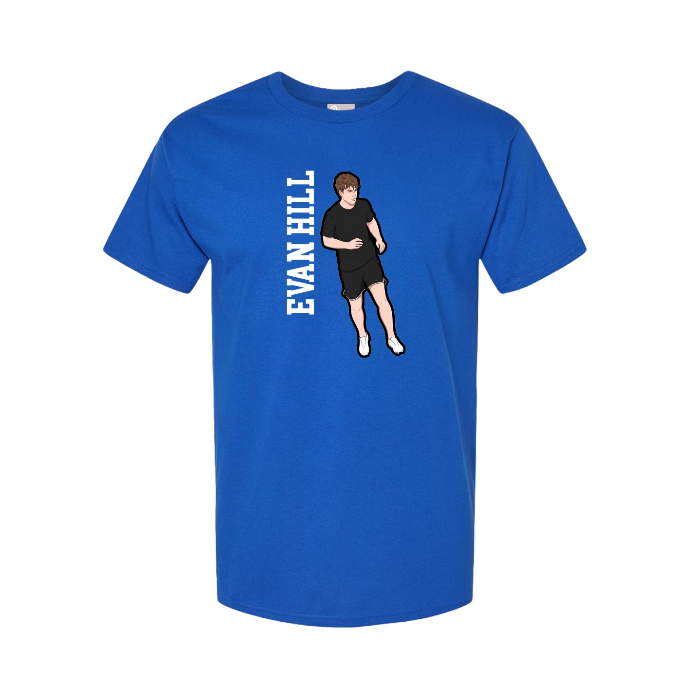 Tee — Name Vertical in Royal