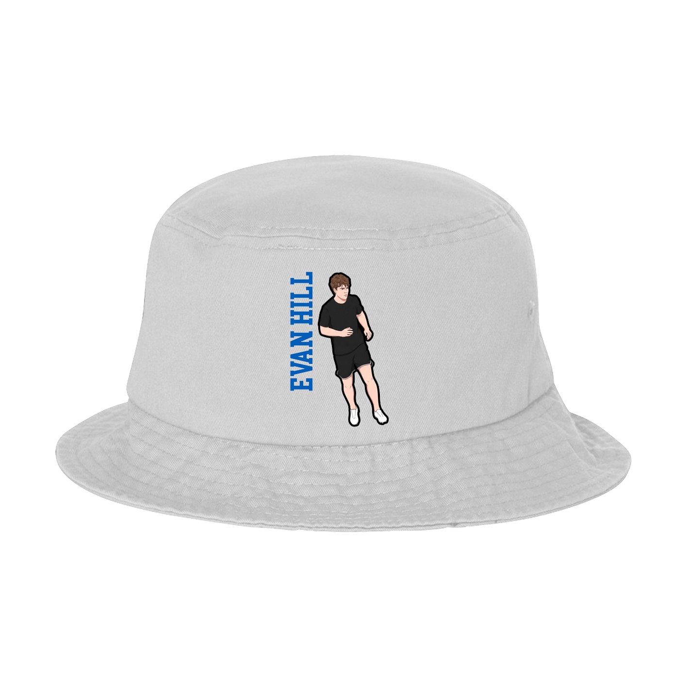 Bucket Cap — Name Vertical in White