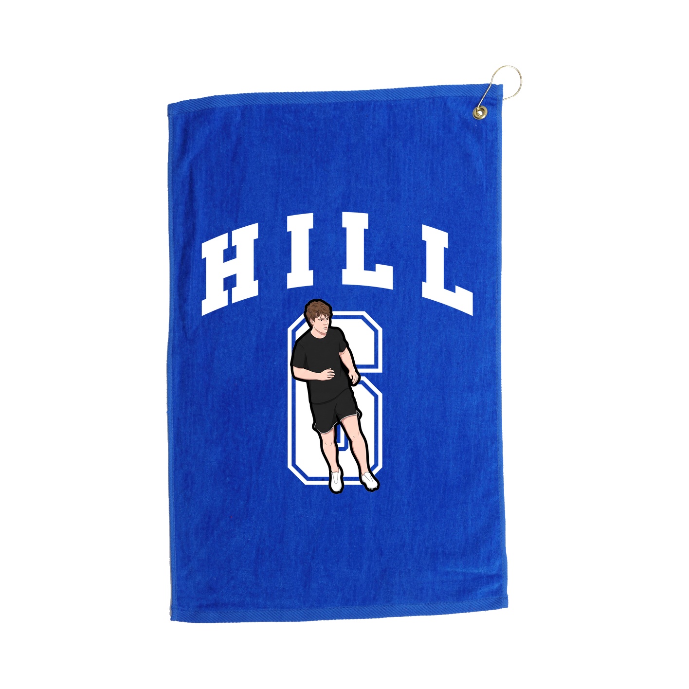 Golf Towel — Number in Royal