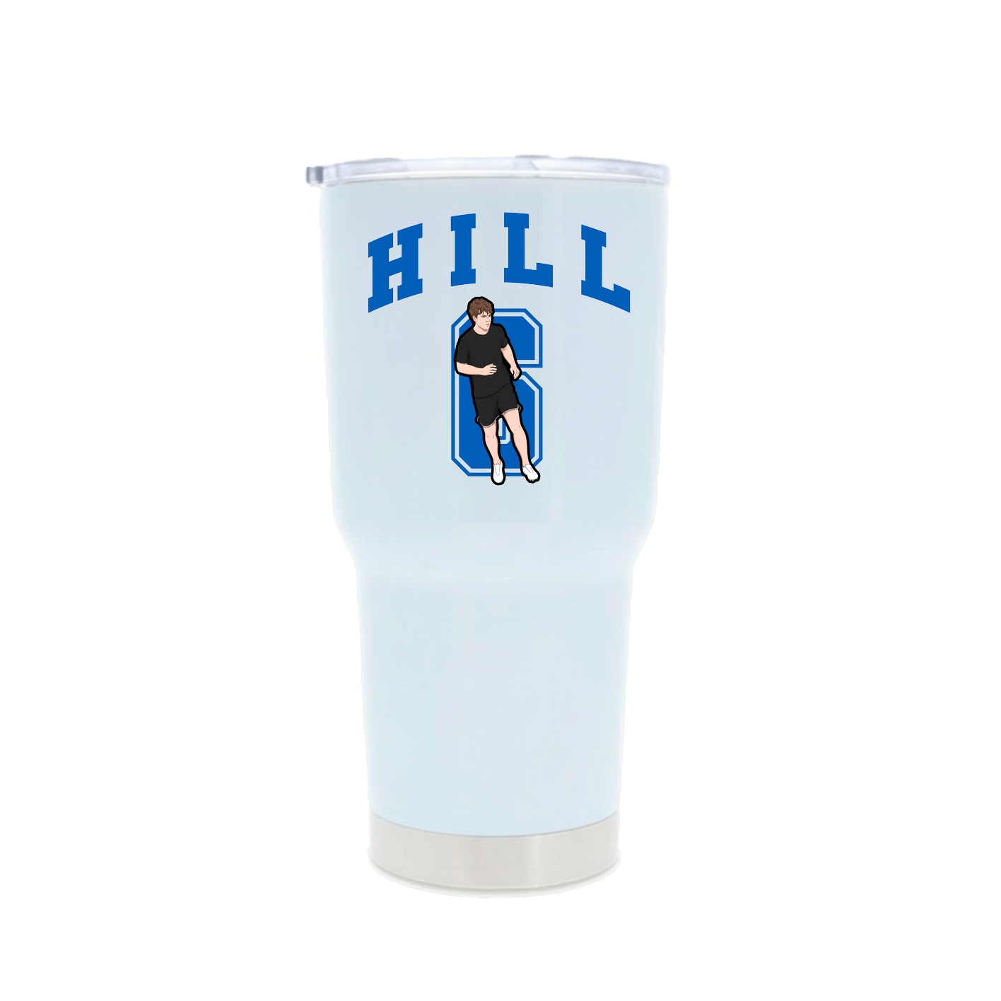 30oz Stainless Steel Tumbler — Number in White