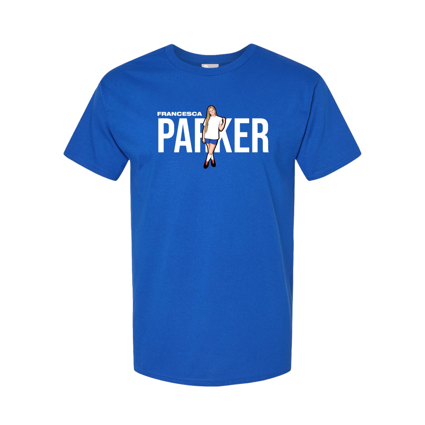 Youth Tee — Player Name in Royal
